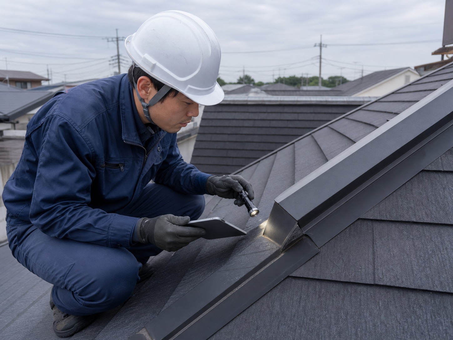 雨漏り調査の施工イメージ